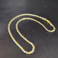 金 と 銀コンビネーション ネックレス