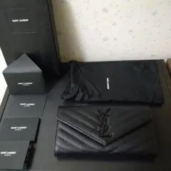 SAINT LAURENT ブラック長財布　サン・ローラン
