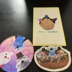 パペットスンスンキャラクター ステッカーマグネット3点セット