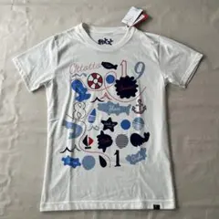 新品　タグ付　未使用　おっとっと　トップス　tシャツ 半袖　ホワイト　コラボのサムネイル