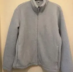 ユニクロ　ボアフリースジャケット　M　ライトブルー