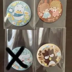 サンリオ　刺繍缶バッジ　⭐︎ひとつのお値段です⭐︎ ペックル　バツ丸