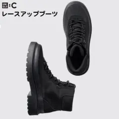 UNIQLO : C レースアップブーツ　27.5cm