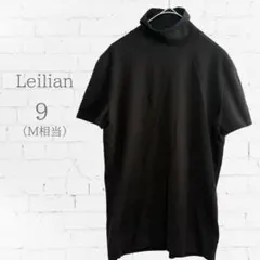 Leilian レリアン タートルネック 半袖 ニット きれいめ 9(M) 黒のサムネイル