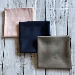 ハンドメイド　ランチクロス　ランチョンマット　ピンク　紺　ベージュ無地　シンプル