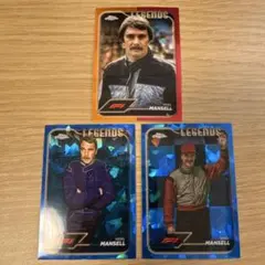 ナイジェル・マンセル　F1 Topps クローム　サファイア　レジェンド
