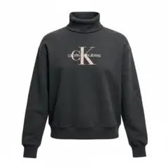 Calvin Klein Jeans ブラック タートルネックスウェット M