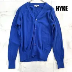 HYKE　ハイク　コットン カーディガン　ロイヤルブルー　春秋 Sのサムネイル