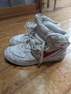 ナイキ エアフォース1 ミッド ホワイトレッド