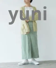 yuni シャンブレーコールスカート