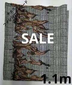 生地・チェックジャガードストレッチ〈1.1m〉