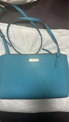 kate spade青 合成皮革 ショルダーバッグ