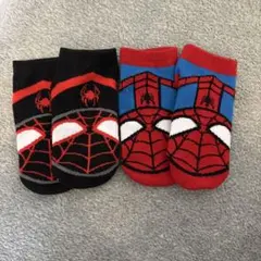 スパイダーマン キッズ靴下 2足セット
