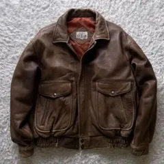 希少✨Leather Jacket ブラウン　ライダース　a-2 ラムレザー