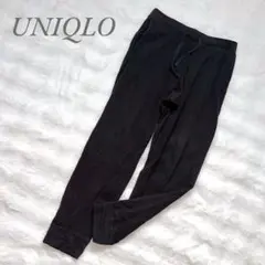 ユニクロ◆スウェットパンツ(S)黒 カジュアル ルームウェア リラックス 部屋着