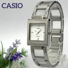 【電池交換済】672 CASIO カシオ クォーツ腕時計 シルバー ブレスレット