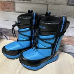 16cm ムーンスター　スノーブーツ　ライトブルー
