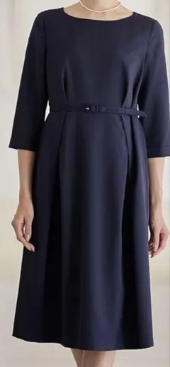 ANGELIEBE エンジェリーベフォーマルマタニティ ワンピースネイビー