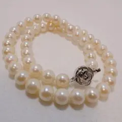 SILVER金具 あこや真珠 パール 珠の大きさ約8.6mm ネックレス