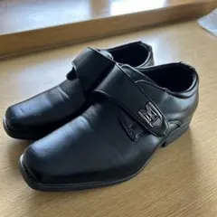 美品‼️黒いフォーマルシューズ マジックテープ付き