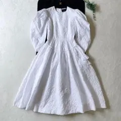 【値下げ】 × Simone Rocha オーガンジードレス　ワンピース H&M Simone Rocha シモーネロシャ チュールワイドドレス