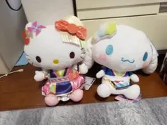 サンリオピューロランドネオナツマツリⅡ　BIGぬいぐるみ　キティ　シナモロール