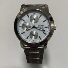 新品電池交換済CASIO MTP-1192 防水クォーツ腕時計 社外ベルト交換済のサムネイル