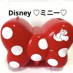 ディズニー　ミニー　リボン型　ポップコーンバケット