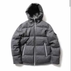 BEAMS ウール ダウンパーカー グレー　S