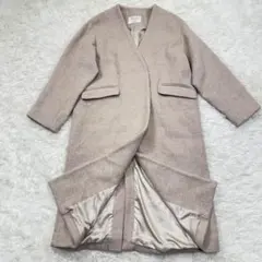 極美品✨relume LANA WOOL別注 140sノーカラーコート Mサイズ