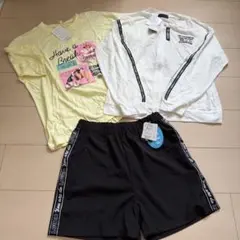 新品未使用 160 女の子3点セット