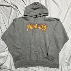 THRASHER フレイムロゴ スペードタグ パーカー L US古着