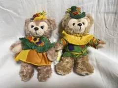 新品未使用 ダッフィー シェリーメイ ぬいぐるみバッチ ハロウィン タグ付き