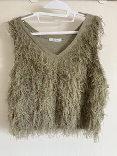 JEANASIS フリンジニットベスト