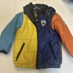 ミキハウス ダブルB アウター　フード付き中綿入りコート　120