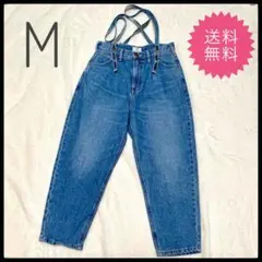 y2k LEE アースミュージック　サロペット　ワイド　デニム