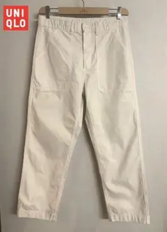 【ユニクロ】ベイカーパンツ　ホワイト　M (ウエスト76〜84cm)