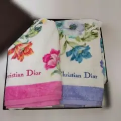 未使用　Christian Dior フェイスタオルセットブルーと ピンク2枚