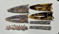 猫型ヘアクリップセット