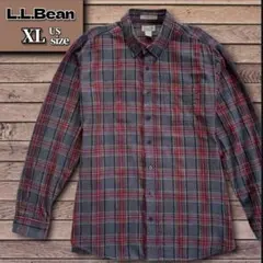 希少XL-TALL　L.L.Bean フランネル　チェック　起毛　2XL 相当