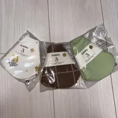 konny スタイ 3枚セット 花柄・チェック柄・無地