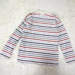 BACK NUMBER バスクシャツ(M)ボーダー カットソー マルチカラー