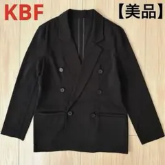 【美品】KBF テーラードジャケット　黒　ブラック　フリーサイズ