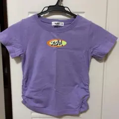 X-girl パープル ロゴTシャツ