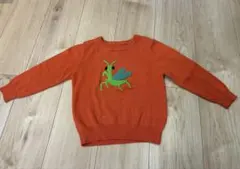 インセクトコレクション　カマキリ刺繍ニット　100