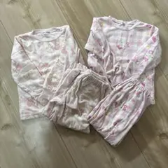 マイメロディ キティー　フリースパジャマセット 120 サンリオ　モコモコ