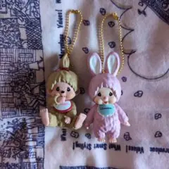 モンチッチ マスコットキーチェーン/モンチッチちゃん（ベージュ）・チムたん