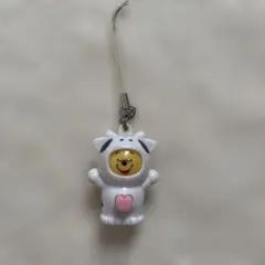 くまのプーさん 牛の着ぐるみ ストラップ