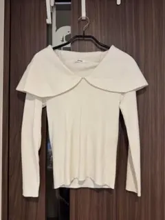 snidel ビッグカラーニットプルオーバー