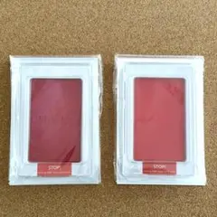 手形 足形 赤ちゃん スタンプ インク 出産祝い 犬 猫 2個セット　レッド